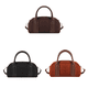 thumbnail image 1 of Bolso Hombro Gamuza para Mujer Con Correa Ajustable Boston Tote Bag Viajes (café), 1 of 9
