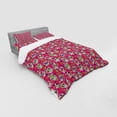 thumbnail image 3 of Ambesonne Colorful Bedding Set 3 Pcs, Sugar Skull Flowers, Twin, Hot Pink Purple Green, 3 of 3