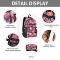 thumbnail image 4 of JIALIOU 14" Laptop Backpack Waterproof Airline Approved Stylish Casual Daypack for Travel Business College Work, Red Glass Rose, 4 of 8