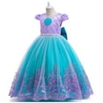 thumbnail image 2 of Girls Mermaid Princess Dresses Halloween Tutu Ariel Costume Kids Princess Outfits, 2 of 7
