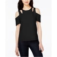 thumbnail image 2 of bar III Blusa con hombros descubiertos para mujer, negra, pequeÃ±a bar III fuera del hombro, 2 of 2