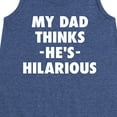 thumbnail image 3 of Instant Message - King Of Dad Jokes Hilarious - Toddler & Youth Girls A-line Dress, 3 of 6