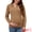 Brown, variant on Women's Maternity Sweater Ribbed Pullover Polo Sweater 2XL Brown