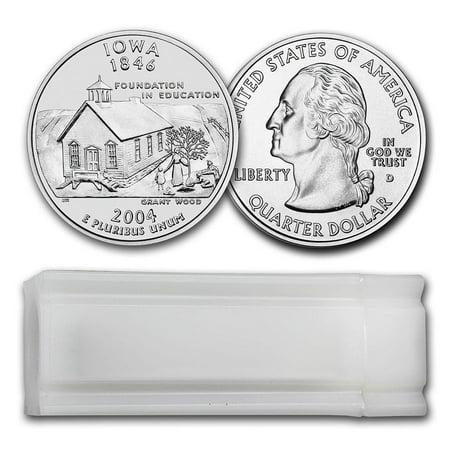2004-D Iowa Statehood Quarter 40-Coin Roll BU