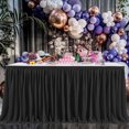 thumbnail image 3 of Table Skirt Pleated Ruffle Tablecloth For Wedding Birthday Party Baby Shower Table Decoration, 3 of 9