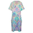 thumbnail image 4 of Vestido de verano estilo artístico para mujer, traje colgante con bolsillos elegantes y elegantes., 4 of 6