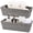 Grey, variant on Large Wicker Storage Basket, Metal Frame, Set of 2, Washable Waterproof, 15" x 10.3" x 5.2", Grey Color, Woven Basket for Pantry, Toilet, Bathroom, Bedroom, Patio