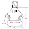 thumbnail image 2 of OUNONA Nordic Industrial Style Light Grey Denim Apron Storage Bib Apron for Kitchen Use 1Set, 2 of 8
