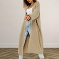 thumbnail image 2 of Women's Fashion Casual Long Knitted Cardigan Sweater Loose Sweater Jacket, 2 of 5
