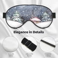 thumbnail image 5 of Disketp Watercolor Winter Landscape For Christmas Print Sleep Mask-Eye Mask for Sleeping,Comfortable & Super Soft Eye Mask with Adjustable Strap,Travel Eye Mask, 5 of 7