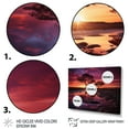 thumbnail image 3 of Designart "Country beauty Sunset Silhouette" Landscape Sunset Floater Framed Wall Art Print, 3 of 7