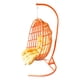 thumbnail image 2 of Sillon Colgante Galerias El Triunfo Tejido De Rattan Con Cojin Anaranjado, 2 of 5