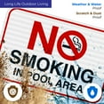 thumbnail image 5 of Pool Sign, No Smoking in Pool Area Sign,, 5 of 8
