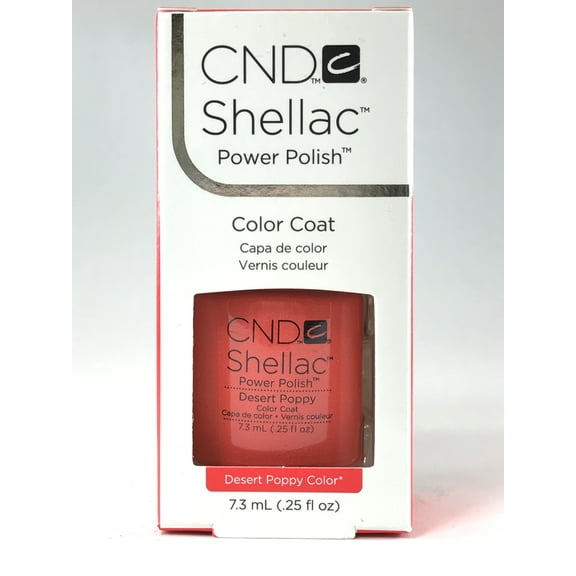 CND Shellac UV Gel Nail Polish Desert Poppy 0.25 oz.