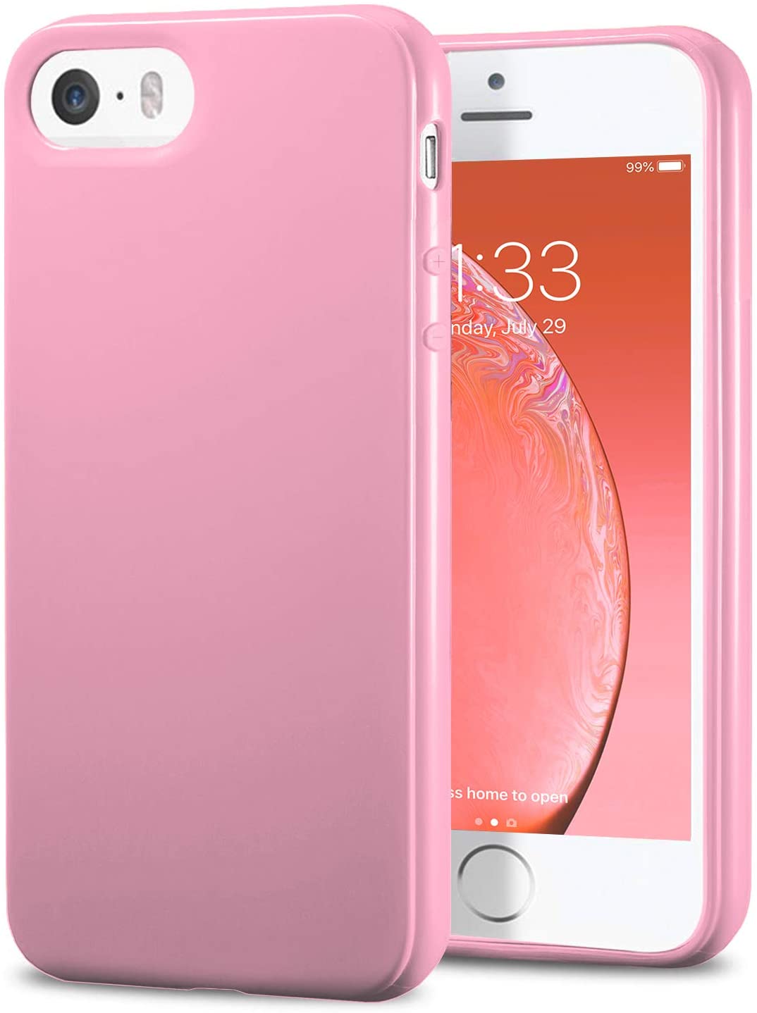 Phone Case Compatible For Apple Iphone Se 16 Iphone 5s Iphone 5 Crystal Clear Ultra Slim Cases Soft Tpu Cover Full Protective Bumper Pink Walmart Canada