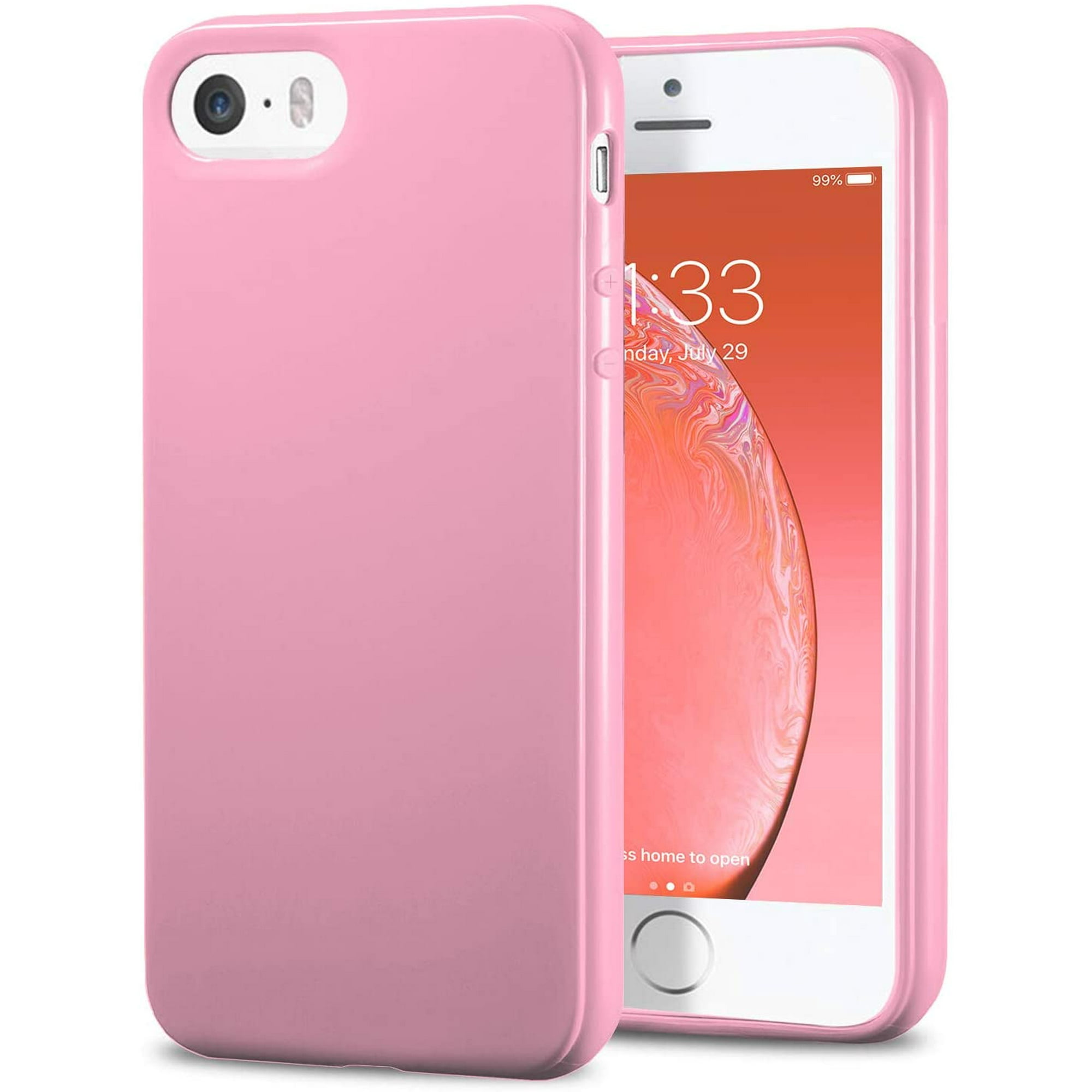 Phone Case Compatible For Apple Iphone Se 16 Iphone 5s Iphone 5 Crystal Clear Ultra Slim Cases Soft Tpu Cover Full Protective Bumper Pink Walmart Canada