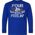 thumbnail image 3 of Inktastic Four Wheeling Mudding Activity Long Sleeve Youth T-Shirt, 3 of 5