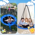 thumbnail image 3 of PRINIC 43" Saucer Tree Swing for Kids, Waterproof Flying Saucer Swing for indoor/playground Textilene fabric seat & Stainless steel frame, 3 of 11
