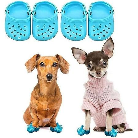 Pet Dog Croc summer Puppy Shoes For Small Dogs candy Colors Sandals breathable Comfortable Dog Shoes Gift For Pet Festival Blue 2 Pairs Walmart