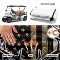 thumbnail image 6 of XYZCANDO Camouflage Deer Flag Universal Golf Cart Seat Cover With 4 Pockets - Non-Slip Washable Terry Cloth For 2-Seat Golf Carts, 6 of 8