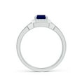 thumbnail image 2 of ANGARA Natural 1.05 Ct Sapphire Bridal Set with Diamond Accents in 14K White Gold for Women (Size-7x5mm) | September Birthstone, Anniversary, Jewelry Gift for Women | Natural Sapphire Ring, 2 of 8