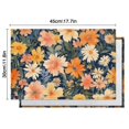 thumbnail image 5 of Pioneer Flower Floral Print Pattern Summer Placemats Table Placemats Set Of 6-Linen Kitchen Washable Placemats Table Mats 12x18 Inch Non-Slip Heat Resistant, 5 of 5