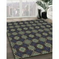 thumbnail image 2 of Ahgly Company Indoor Rectangle Patterned Charcoal Black Novelty Area Rugs, Swatch Sample, 2 of 6