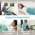 thumbnail image 3 of Pure Enrichment PureRelief Ultra-Wide Microplush Heating Pad - 20” x 24” XXL Size & 6 Heat Settings for Temporary Neck, Shoulder & Back Pain Relief - Moist Heat Option & Machine Washable (Sea Glass), 3 of 9