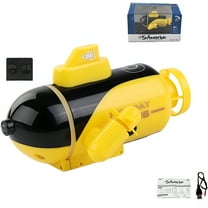 BESTSKY Mini Model Nuclear Submarine Rechargeable RC Boat Toy Remote Control Submarine,Yellow