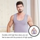 thumbnail image 2 of Qarigey Chaleco Cómodo Transpirable Sudor Realsing Chaleco Moderno Simplemente Ocio Interior Sin Mangas Ciclismo Escalada Correr Montar Camisetas Gris claro 4XL Qarigey AP013681-07, 2 of 6