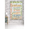 thumbnail image 3 of Minnesota, Rustic Typography (36x54 Giclee Gallery Art Print, Vivid Textured Wall Decor), 3 of 3