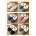 thumbnail image 2 of Chaussons en Mousse à Mémoire de Forme pour Femmes Confort en Laine Polaire Doublée Chaussures de Maison pour Intérieur & Extérieur Blanc, 2 of 9