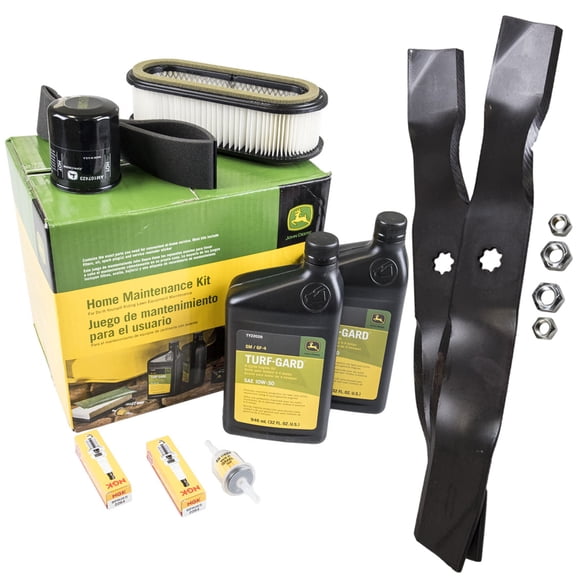 John Deere OEM Model LX279 Maintenance Kit and Mulching Blades, 38" Mower Deck