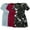 Dusty Blue/Maroon/Black White Jasmine, variant on Women's Maternity Tops Shirts Short Sleeve Pregnancy Clothes 3-Pack