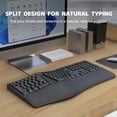 thumbnail image 3 of Teclado dividido ergonómico, teclado con cable ergonómico Tranquilo 17 atajos 110 para la oficina, 3 of 7