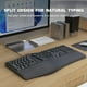 thumbnail image 3 of Teclado dividido ergonómico, teclado con cable ergonómico Tranquilo 17 atajos 110 para la oficina, 3 of 7