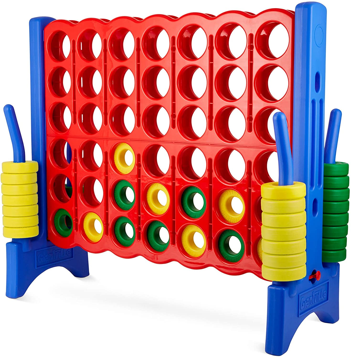 Giant 4 in a Row Connect Game – 4 Feet Wide by 3.5 Feet Tall Oversized