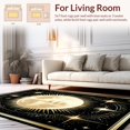 thumbnail image 2 of Flatwoven High Traffic Area Rug, Celestial Galaxy Inspired Aesthetic, Non Slip, Stain Resistant, Washable Area Rugs for Living Room, Bedroom(Gold, 4X6), 2 of 8