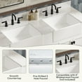 thumbnail image 5 of Deluxe Living Double Sink Bathroom Vanity 60", Fully-Assembled vanity with Ceramic Sink,Solid Wood Frame, White, 5 of 7
