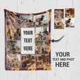 thumbnail image 4 of Customized Photo Collage Blanket-Wedding Blanket. Soft Fleece Throw Blanket, Personalized Picture Blanket. Gift for Wedding, Christmas, Birthday & Anniversary.(Photo Blanket- 07, 50" X 60") A Blankets, 4 of 5