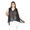 thumbnail image 1 of Blusa sin manga estilo chaleco Roman Fashion / Tallas Extras, 4053 (Negro) negro 42, 1 of 5