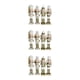 thumbnail image 4 of Injueey 4 paquete/lote, adorno de soldado Cascanueces inodoro ecológico, añadir deseos a la casa del árbol de Navidad, oro blanco, 4 Uds. Type1 NO1, 4 of 6