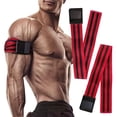 thumbnail image 1 of 2 bandas elásticas de restricción sanguínea para el crecimiento muscular, para mujeres y hombres, para ejercicios de brazos, color negro y rojo, 60 cm., 1 of 8