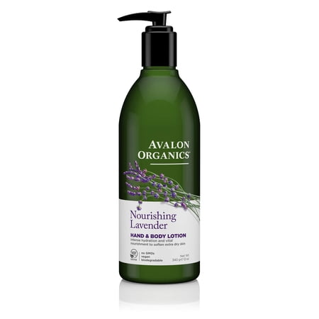 Avalon Organics Nourishing Lavender Hand Body Lotion  12 oz.