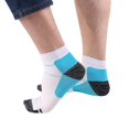thumbnail image 2 of Compression Running Socks for Men & Women - Best Low Cut No Show Athletic Socks for Stamina Circulation & Recovery - Ultra Durable Ankle Socks for Runners, Plantar Fasciitis, Endurance & Cycling, 2 of 7