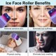 thumbnail image 4 of Rodillo de hielo, cubo reutilizable, molde de silicona, rodillo de hielo con cepillo para terapia de frío facial, rodillo de masaje facial (multicolor), 4 of 6