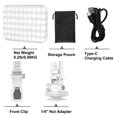 thumbnail image 1 of Portable 60 LED Selfie Light with a 2200Mah Rechargeable Battery, Featuring a Clip-On Design, CRI 97+, And Three Lighting Modes for Photography, Makeup, And Video Calls on Phones And Webcams., 1 of 14