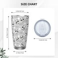 thumbnail image 4 of Easygdp Pandas Between Clouds and Stars 20oz Stainless Steel Vacuum Insulated Double Wall Travel Tumbler, Durable Insulated Coffee Mug with Spillproof Lid-Straw Three-piece Set, 4 of 8