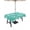 Teal White Green, variant on Outdoor Tablecloths with Umbrella Hole & Zipper, Teal Yellow Ombre Coastal Rectangle Tablecloth 52x70 Inch, Sea Nautical Summer Beach Starfish Coral Waterproof Table Cloth, Patio/Pool Table Covers