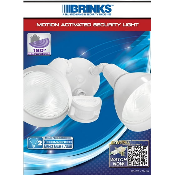 Brink S 180 Degree 2 Head With Motion Activated Security Light Brink S 180 Degree 2 Head With Motion Activated Security Light Com
